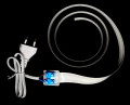 Câble électrique invisible 230V/16A Magic Elek avec les adaptateurs prises mâle et femelle - 10 mètres ajustables