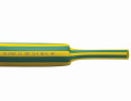 Rouleau de 5m de tube thermorétractable à paroi moyenne sans adhésif vert/jaune