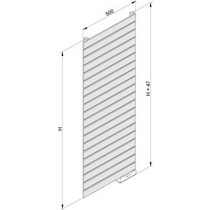 Sèche-serviette Acova Régate Status ACATPX-150-050 Rélectrique blanc