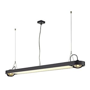 AIXLIGHT R OFFICE T5, SUSPENSION RONDE, BLANCHE, max. 2xT5 54W + 2xES1