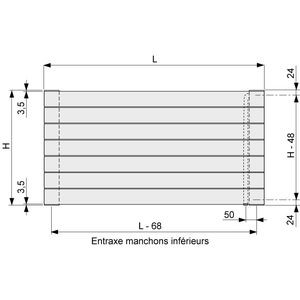 Radiateur tubulaire Acova Fassane ACACSXD-014-120