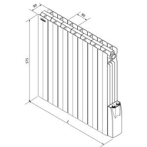 Radiateur tubulaire Acova Atoll ACATAL2-125-077