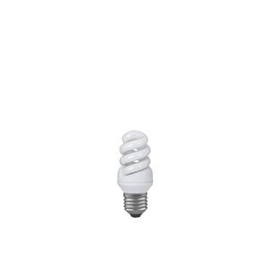 Ampoule fluocompacte spirale Paulmann 7W E27 blanc chaud
