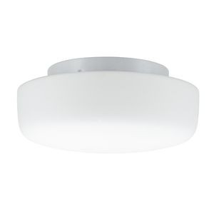 Plafonnier Paulmann Deneb IP44 max. 2x40 W blanc opale métal verre