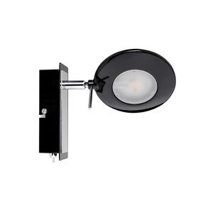 Spot Paulmann unitaire orb 1x3w noir/chrome