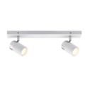 Spot LED Paulmann 2x3,5W Zyli IP44 230V, blanc/chrome