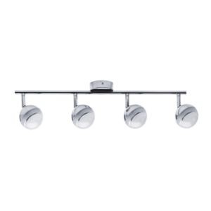 Réglette Paulmann scoop LED 4x4,6w chrome 230v plastique