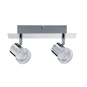 Réglette Paulmann pearl LED 2x3,2w chrome 230v métal