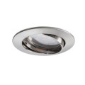 Kit spot encastré Paulmann Premium coin rond orientable LED 3x6,2w 2700k 230v 51mm acier bros/alu zinc