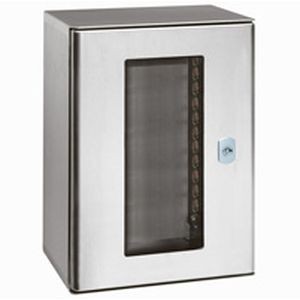 Coffrets inox avec porte vitrée 304 l