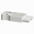 Connecteur raccordement rapide - 3 pôles bornes à vis - femelle embout blanc - 1.5 ou 2.5 mm²