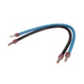 Set de cables de connexion Debflex avec embout sertie bleu noir h07vk 10² 0,3m
