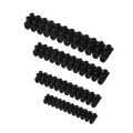 Lot 4 barrettes Debflex noires 1x4+1x6+1x10+1x16