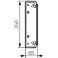 Planet Wattohm - Goulotte 250 x 65 (livrée avec pieds compensateurs) Fond + couvercle, 1 compartiment, longueur ajustable 2,45 m /2,60 m