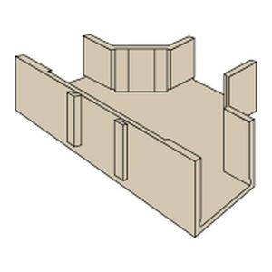 Planet Wattohm - Té horizontal spécial tunnel 50 x 50 (pièce moulée)