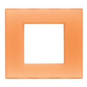 Plaque Gommé orange clair - 2 modules