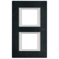 Plaque Axolute Bticino Ardoise - 2 x 2 modules entraxe 71 V