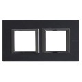 Plaque Axolute Bticino Ardoise - 2 x 2 modules entraxe 71 H