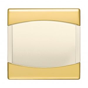 Plaque simple - Or / Ecru