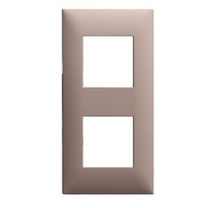 Arnould Espace Evolution - plaque 2 postes - chocolat