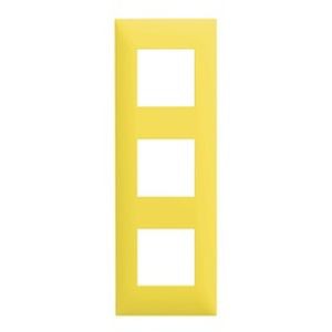 Arnould Espace Evolution - plaque 3 postes - jaune