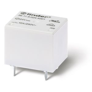 Relais circuit imprime 1rt 10a alimentation 48vdc contacts free cadmium lavable rt iii (361190484001)
