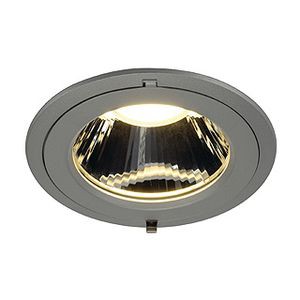 FORTY-TWO LED DOWNLIGHT, ROND, GRIS ARGENT, 42W, LED BLANCHE