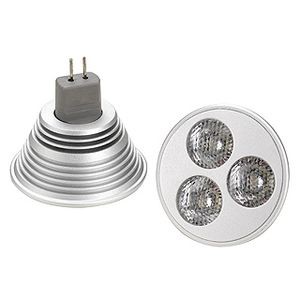 MR16 POWERLED, 3X1W,  BLANC CHAUD