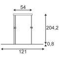 CYGNIS PD-1 SUSPENSION, 4x4W LED BLANC CHAUD, BLANC MAT