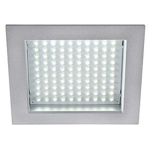 LEDPANEL 100, 100 LED BLANC CHAUD, CADRE GRIS ARGENT