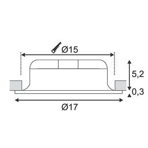 LEDPANEL ROND, LED BLANC CHAUD, BLANC