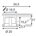 ESSENS 18/2, 2x18W, BLANC