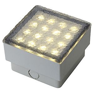 PAVE LED Q3, 10x10cm, LED BLANC CHAUD