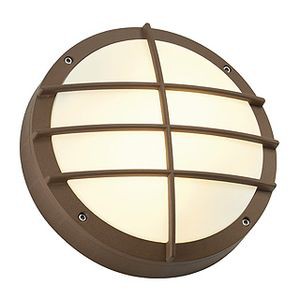 Applique Murale Ronde Fonte Rouillée E27 2x25 W Bulan Grid SLV