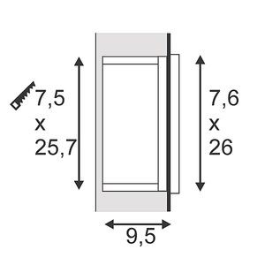 BRICK  INOX - TC-S G23 9W