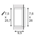 BRICK  INOX - TC-S G23 9W