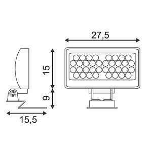 GALEN LED PANEL, 24V, 36 LED, RGB