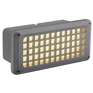 BRICK MESH LED, GRIS ARGENT, LED BLANC CHAUD