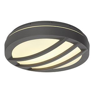 DRAGAN GRILLE APPLIQUE RONDE, ANTHRACITE, G24, 2x26W