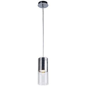 BARRO VERRE SUSPENSION AVEC PATERE, CHROME