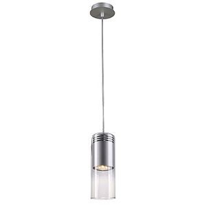 BARRO VERRE SUSPENSION AVEC PATERE, GRIS ARGENT