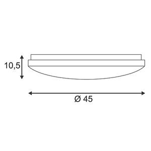 CL 135 T5-R, APPLIQUE/PLAFONNIER ROND, BLANC, PVC, T5 RING, 40W