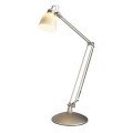 DEWI DESK, LAMPE DE BUREAU GRIS ARGENT