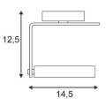 JESSY CL-1, PLAFONNIER BLANC, ES111, GU10, 75W MAX.