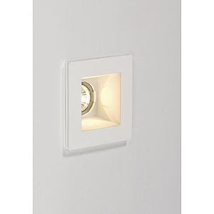 GL 110 HORN, ENCASTRÉ PLAFOND CARRÉ, BLANC, EN PLÂTRE, MR16 MAX. 35W