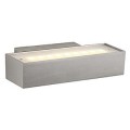 ANDREAS LED APPLIQUE, LED BLANC CHAUD, GRIS ARGENT