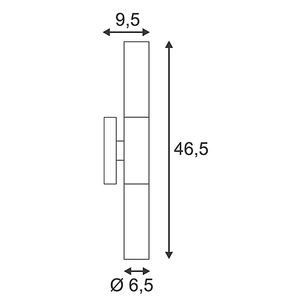 DEVIN PL DOUBLE, APPLIQUE, 2X11W CHROME/BLANC