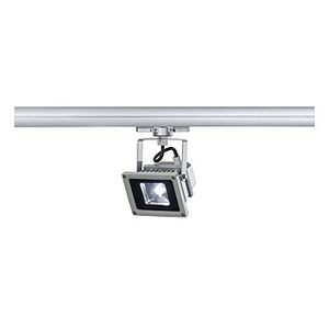 RAIL 3 ALLUMAGES, PROJECTEUR 102 LED, GRIS ARGENT, 10W LED BLANCHE