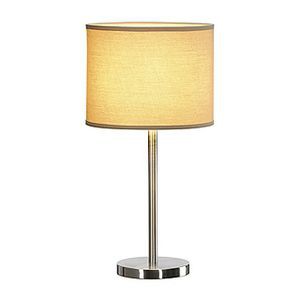 SOPRANA, LAMPE À POSER, TL-2, DIFFUSEUR ROND, TISSU BEIGE, E27