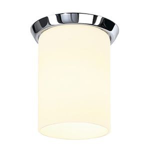 TUBE VERRE E27, 60W MAX., BLANC/CHROME